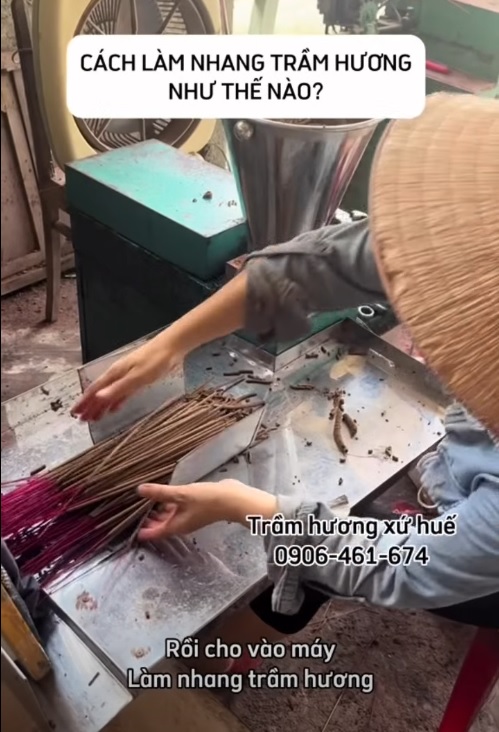 làm nhang trầm hương